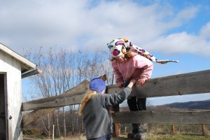 One more trip over the fence to take care of a sick lady at her house.  They took her the stew.  :)