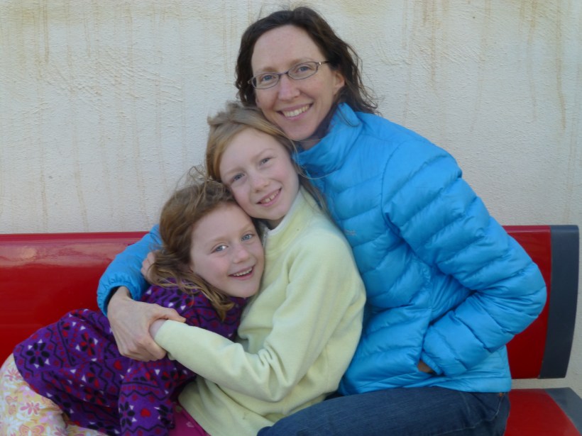 Staying warm - when the sun goes behind the clouds and the wind picks up, it can get a little chilly (by Malta standards).