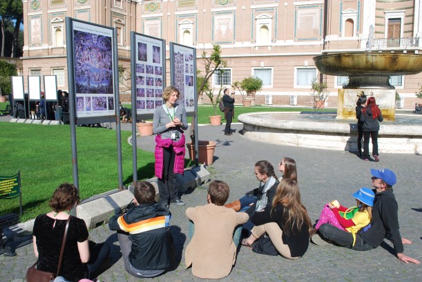 Our guide, Cecilia studied art history and shared with us so many interesting things about the paintings on the Sistine Chapel as well as the other art we saw.
