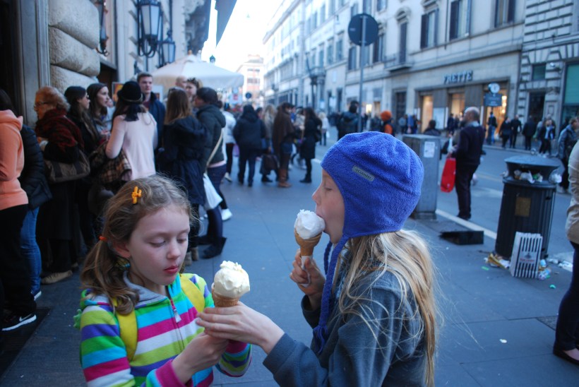 Of course, we had to stop and get gelato (3 days in a row, Lily was proud to announce).  