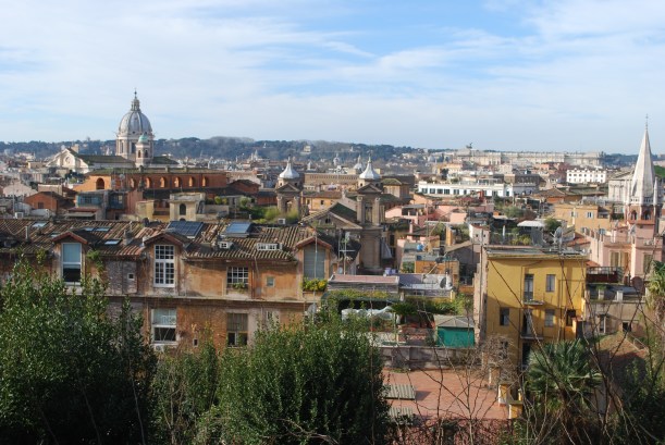 A view of the city from Borghese Park.