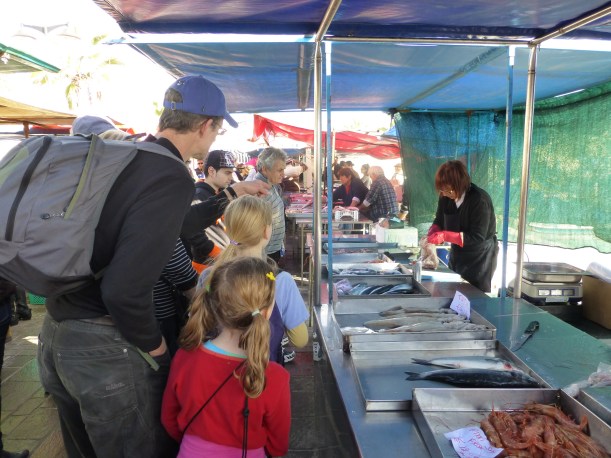 Finally we reached the fish section!