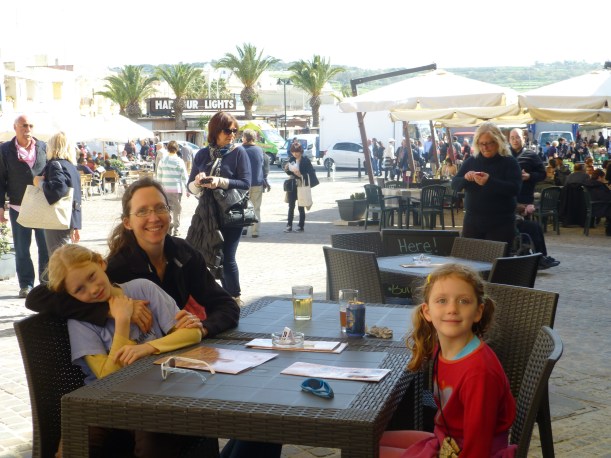 We took a break and had lunch here.  It was so nice to sit outside!  