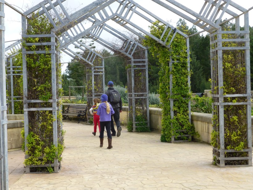 On our way out to catch the bus.  Oh, the bus woes.  The first bus was early (we watched it fly by as we walked to the stop), the second bus didn't stop for us (we're not exactly sure why), we were standing at the wrong stop for the 3rd bus and the 4th bus also sped on by - it looked like a full bus.  Jon's phone was dead so we decided to go straight to the top - we walked to the US Embassy (right across the street from the bus stop) and ask them to call a taxi.  They did and we were home in 15 minutes after waiting for 2 hours for the bus.