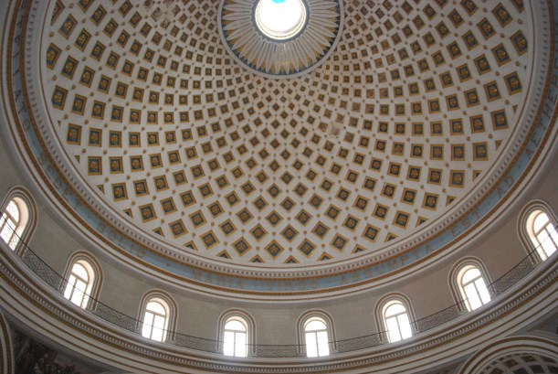 The church was modeled after the Pantheon of Rome.  The dome is amazing.