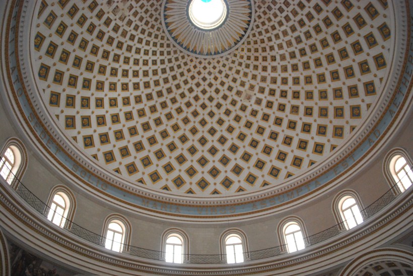 The church was modeled after the Pantheon of Rome.  The dome is amazing.