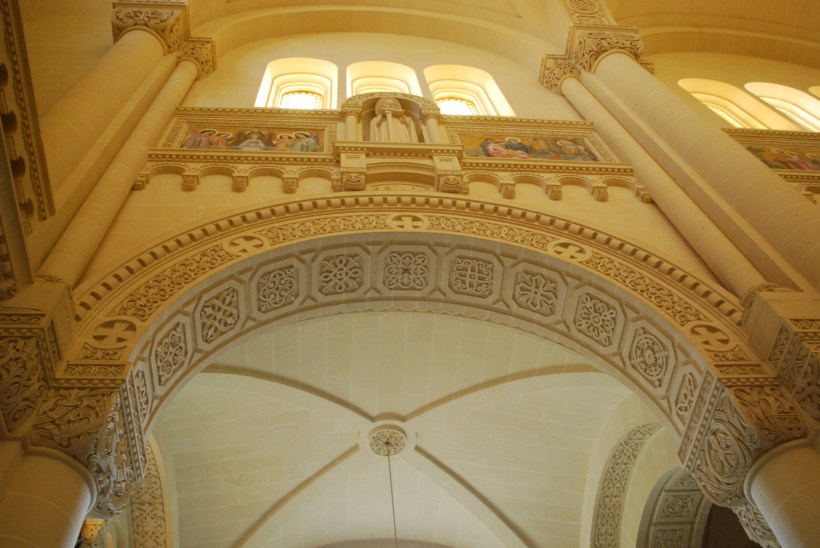 We stopped at Ta' Pinu Basilica in Gharb.  The church was beautiful and the carved limestone was quite impressive.