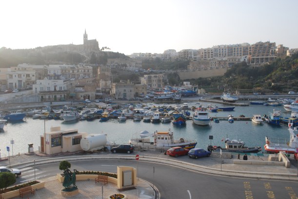 Mgarr, the port town where we arrived and departed by  ferry.  Goodbye, Gozo!  We will return.