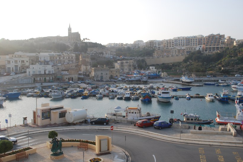 Mgarr, the port town where we arrived and departed by  ferry.  Goodbye, Gozo!  We will return.
