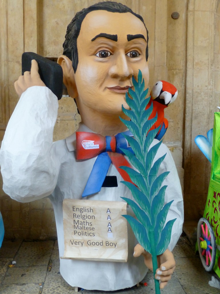 This year, after a 40 year hiatus, floats were allowed to show political satire.  Many of the floats featured prominent members of the government with symbols that were sometimes beyond our limited knowledge.  