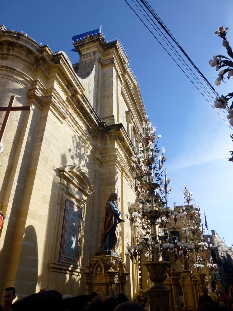 St. Joseph's Church, the hub of the celebration.  