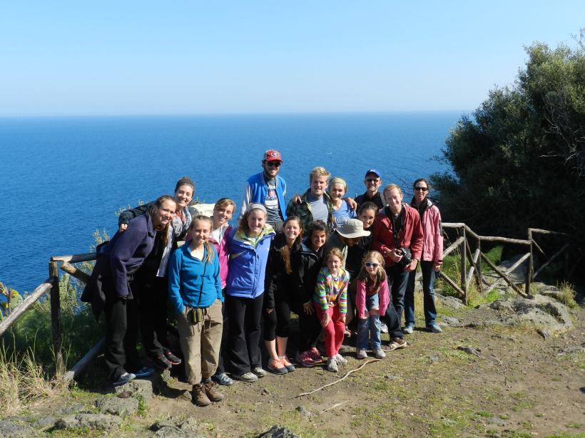 After our mountain hike, Andrea took us to a nature reserve on a cliff above the sea.  In less than an hour, we went from over 2000 meters to almost sea level!  The reserve was very lush and warm - a contrast to where we'd just been. 