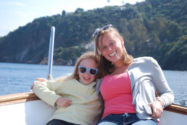 We took a small boat from Lipari to the island of Vulcano which has one of Sicily's 3 active volcanoes.  The boat ride was awesome!  The weather was beautiful and the cruise around the islands was so fun!