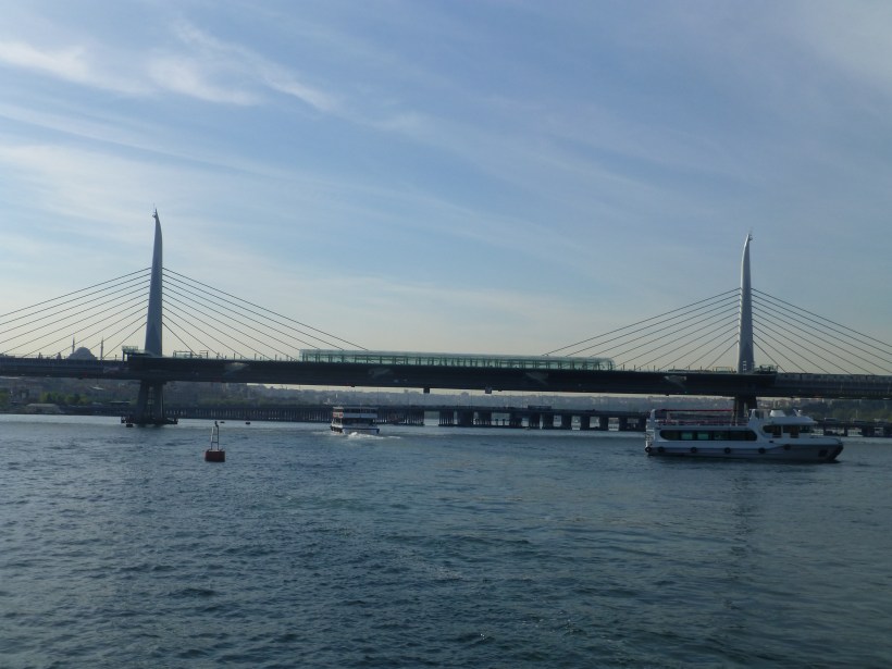 In the late afternoon, we went on a boat tour up the Bospherus River. It was a great day to be out on a boat and it was fun to see Istanbul (the third largest city proper in the world!) by boat.