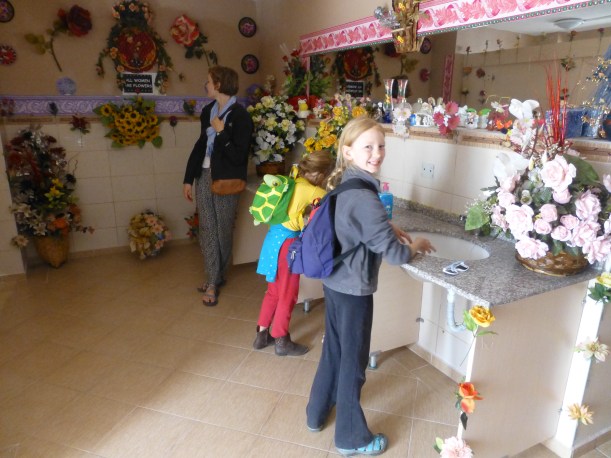 Okay - crazy picture, I know, but seriously - the coolest public restroom I've ever seen.  Most of the public bathrooms we encountered in Turkey charged a one euro entrance fee which helped pay for someone to take care of it.  Obviously the woman who took care of this bathroom loved flowers and took pride in her work!