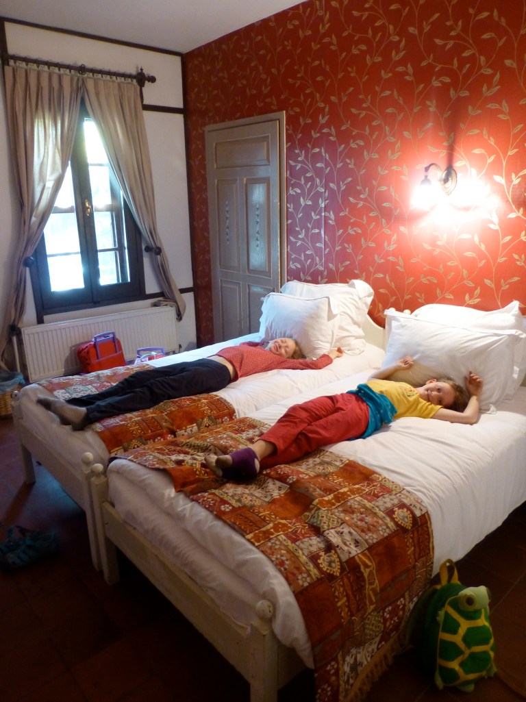 The girls had their own bedroom in Selcuk!  We loved our cozy little hotel.