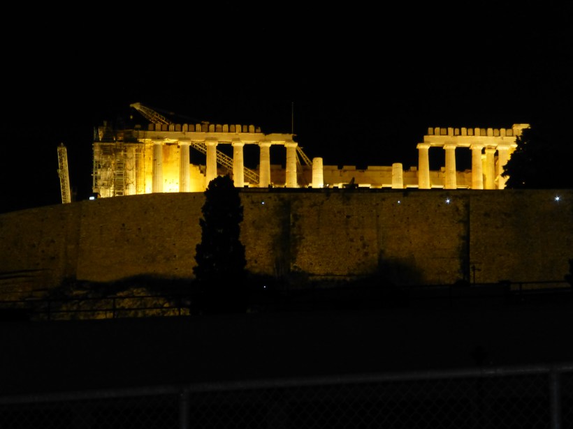We arrived at our hotel around 10 pm and were greeted by this sight from our balcony.