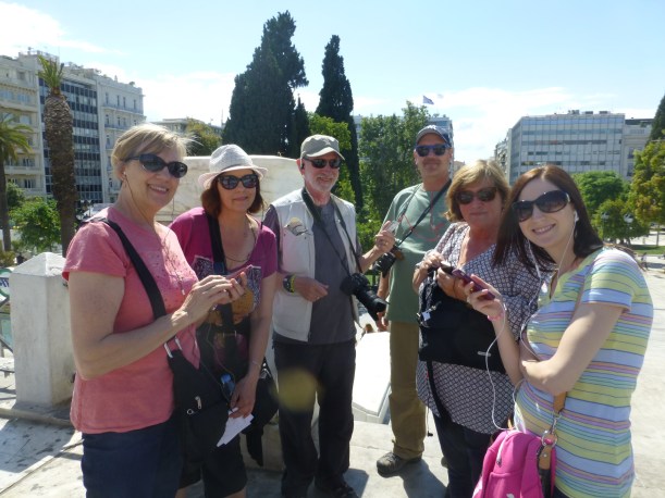 We spent our first afternoon walking around the Syntagma and Monastiraki areas. We listened to Rick Steve's audio walking tour - it was great!