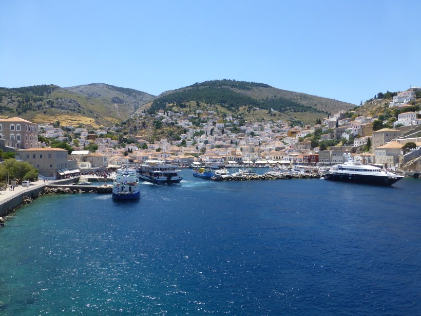 We went to the islands of Poros, Hydra and Aegina.  This is a photo of Hydra, a lovely little island with no cars.  We saw lots of horses and mules.  We really enjoyed the cute community.