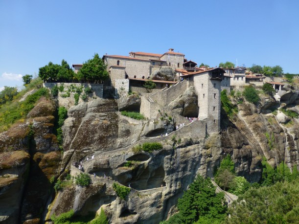 Our last day was spent at Meteora, a group of 8 monasteries perched on top of unusual rock formations.