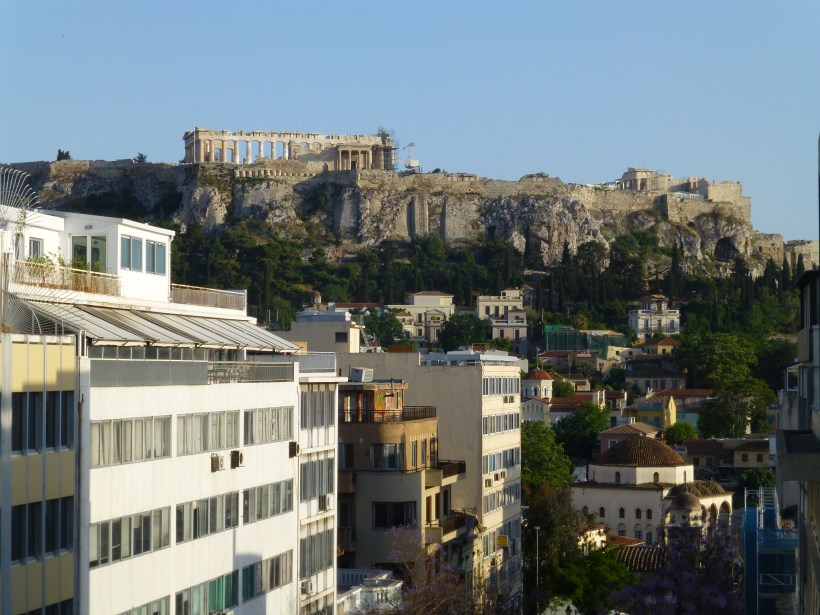 Back to Athens on Thursday evening for one last look from our balcony before I left the next morning. What a great trip!