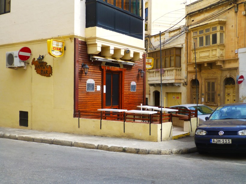 We're going back the other way. This is the bar we pass.