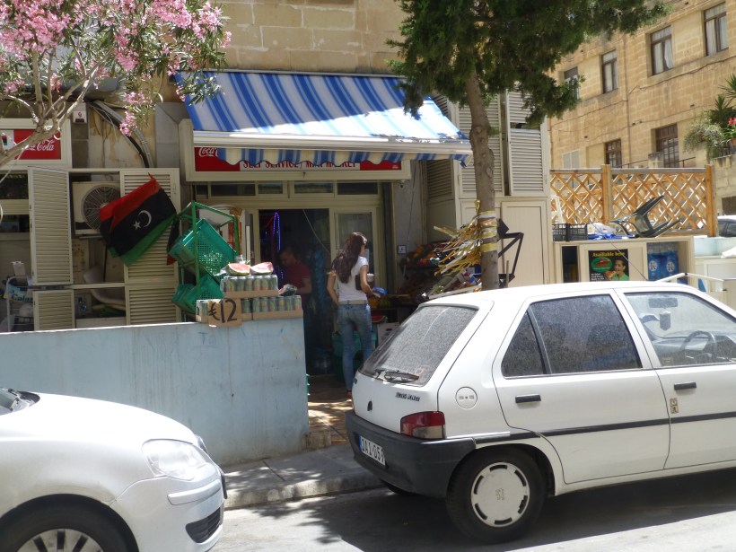 This is the little store a couple doors down from our flat. It is on the corner and we usually don't go by it because we take the shortcut.