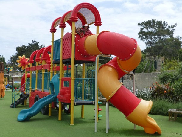 This is a park by the President's Palace.  It is a Carnival float!