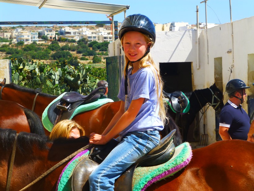 Sylvia and I went horseback riding at Golden Bay Stables. We had a great ride with beautiful views of the sea. We rode in Il-Majjistral National Park, a place I would like to explore more. Next time.