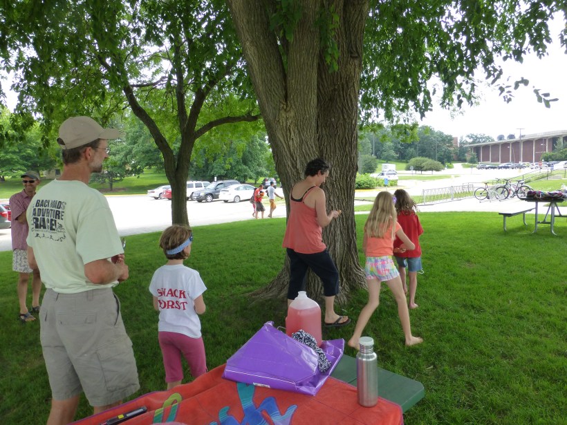 Back in Decorah, the girls have played with lots of friends and gone to one birthday party. We've also been to the pool many times. It's not quite the Mediterranean Sea, but it's the best we've got!