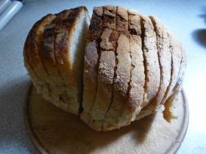 Famous Maltese bread, hobz.  Usually it's eaten with olive oil and a variety of other toppings and called hobz biz-it (bread with oil).  Speaking of oil, we had some fantastic Maltese olive oil.  I've never really paid attention to the differences between olive oils, but then I tasted fresh, flavorful oil that tastes like liquid olives, and I became a believer.