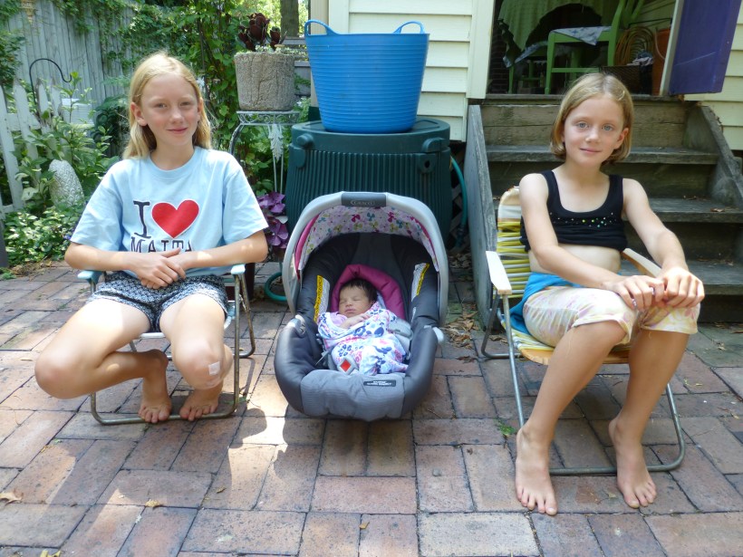 Taking her outside for some fresh air.