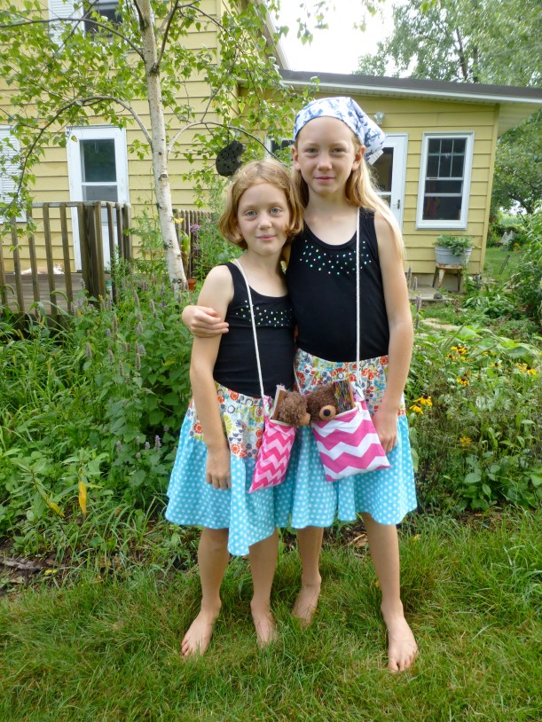     There was a quick change of clothes so that they could be ready for a fun day of homeschool.  There was yet another costume change when school work was done and they had "recess" all afternoon.