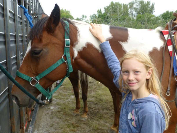 And of course Sylvia loved hanging out with horses all day.