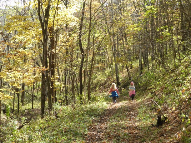 We like wide paths so we can walk (or run) together.  This is also at Lionberger.