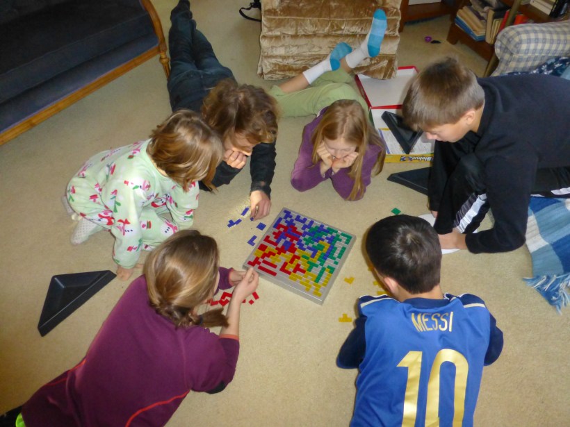 And yet another favorite thing to do with the cousins - play games!  