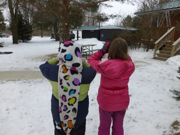 Not quite as exciting but fun nonetheless was our participation in the Great Backyard Bird Count last weekend.  We went to Lake Meyer with some friends to count birds there - 11 different species!