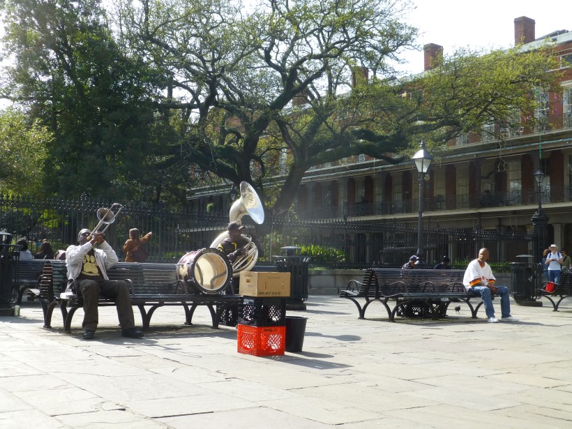 We had beautiful weather and enjoyed walking around the French Quarter (along with thousands of other people!). We enjoyed listening to the music everywhere.