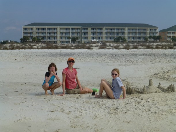 That's our condo behind us.
