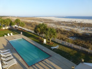 The girls had so much fun playing in the heated pool. Equipped with goggles and face masks, they are getting more comfortable in the water.