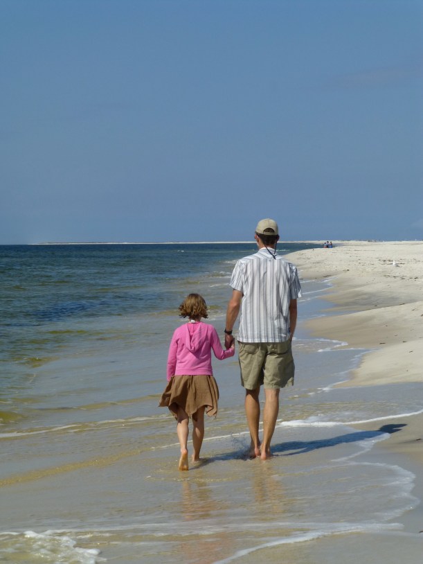 My favorite thing to do - walk along the beach.