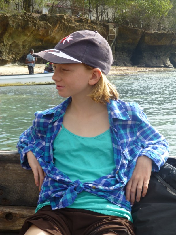 The next day we took a dhow (a type of small fishing boat) to an island called Kwale. 