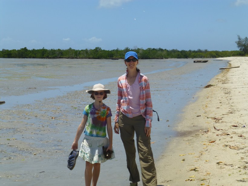 We walked back to Bagamoyo on the beach.