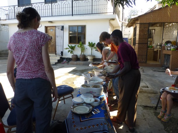 Amazing food! She cooked all morning for us!