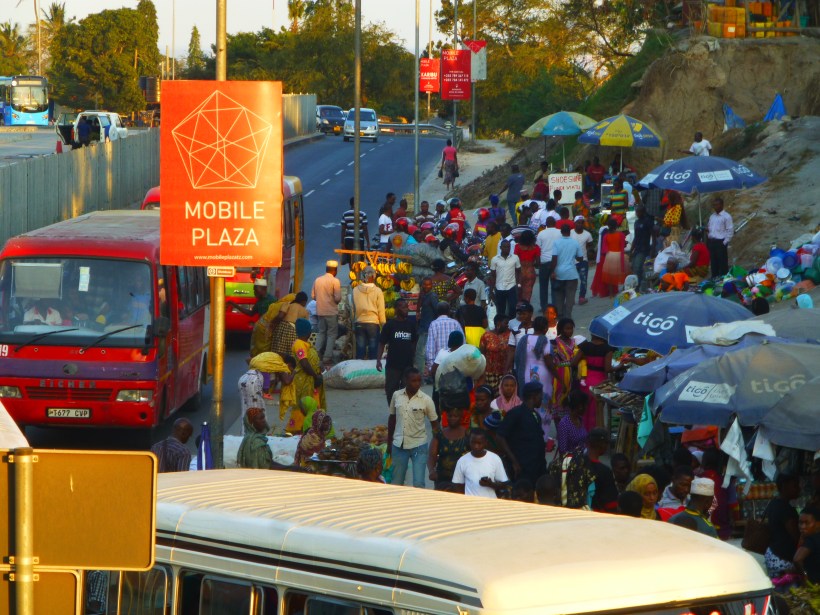 At the DART terminal. Yeah, we are on the "edge" of town, but there are still so many people!