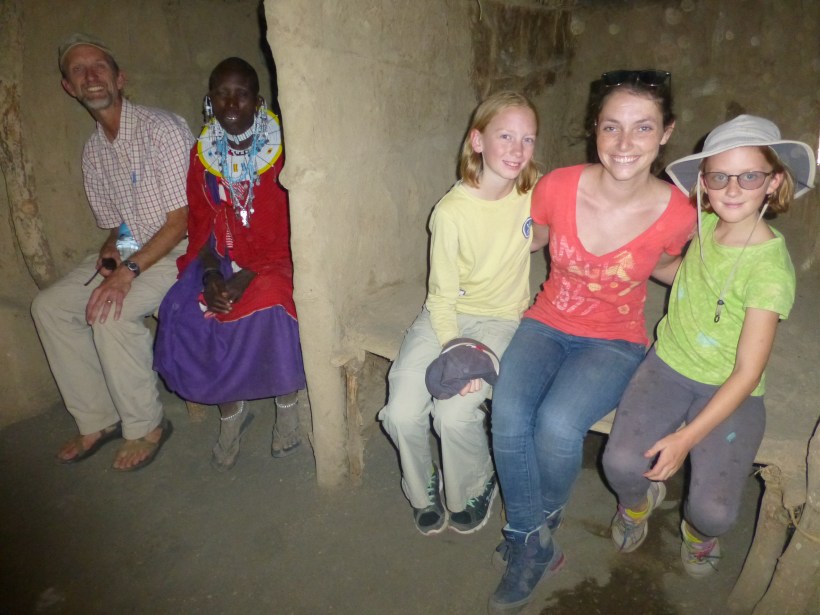 Inside the home. It was dark but actually fairly cool.