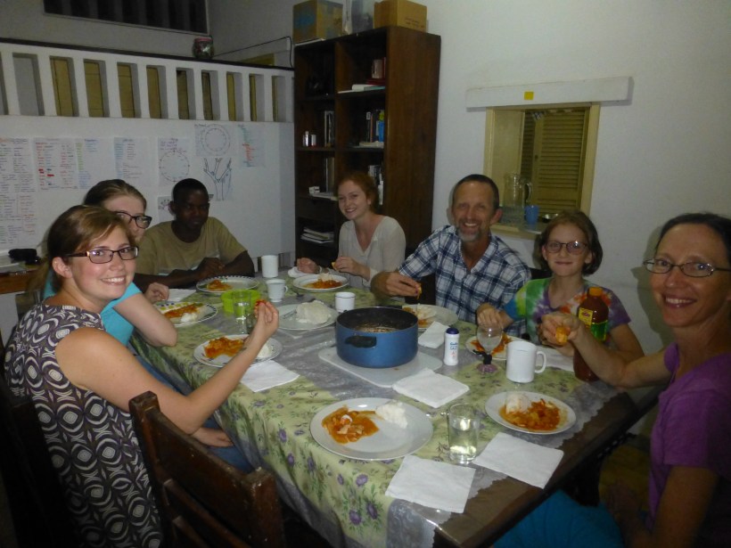 We've enjoyed cooking for our students and teaching them how to make a few things (this was ugali night).