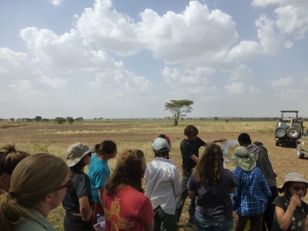 The students share "stories" with us about different ecological aspects of the park.